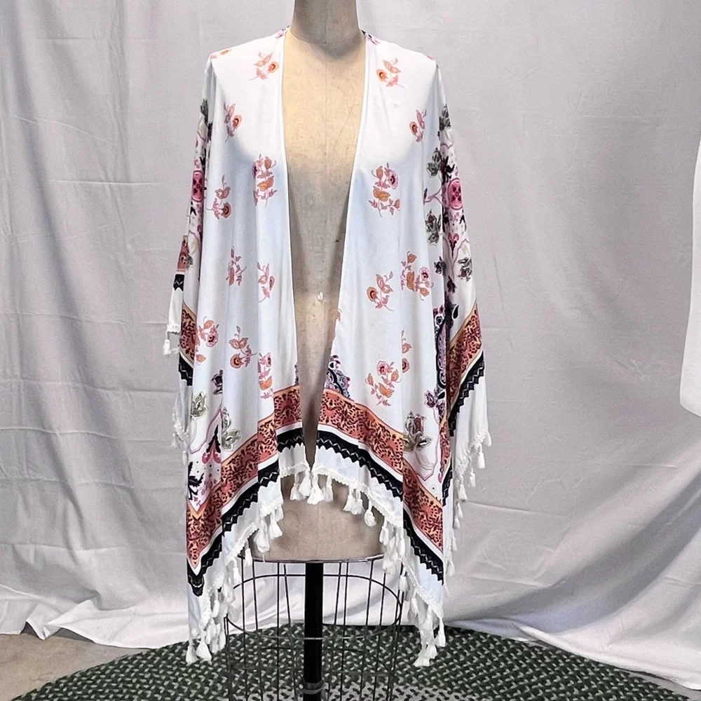 Altar’d‎ State boho duster wrap fringe mandala floral earthy lightweight layer